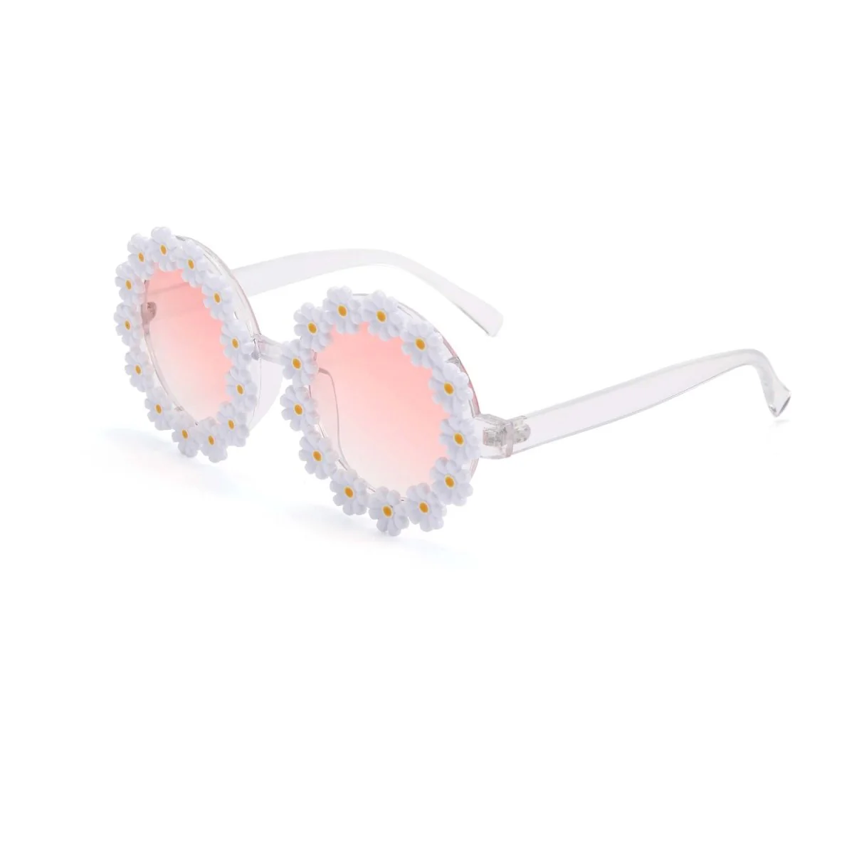 White Daisy Sunglasses for Adults - Image 2