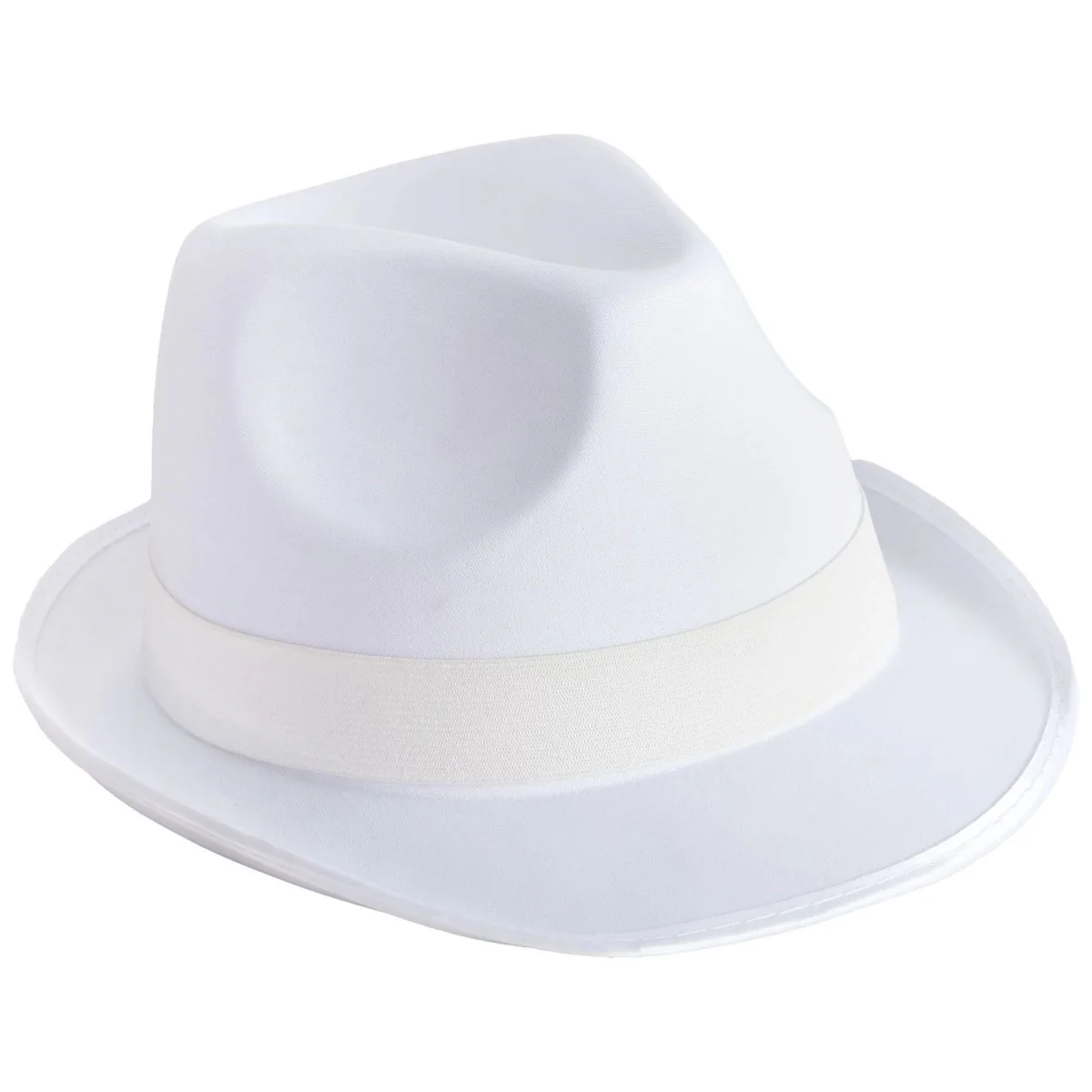 White Fedora Hat for Adults