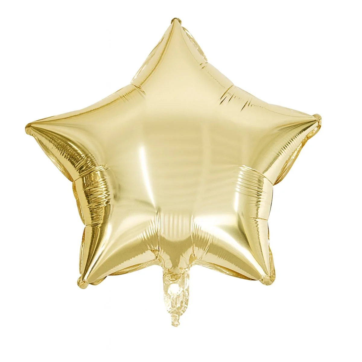 White Gold Star Shaped Foil Balloon, 18 Inches, 1 Count
