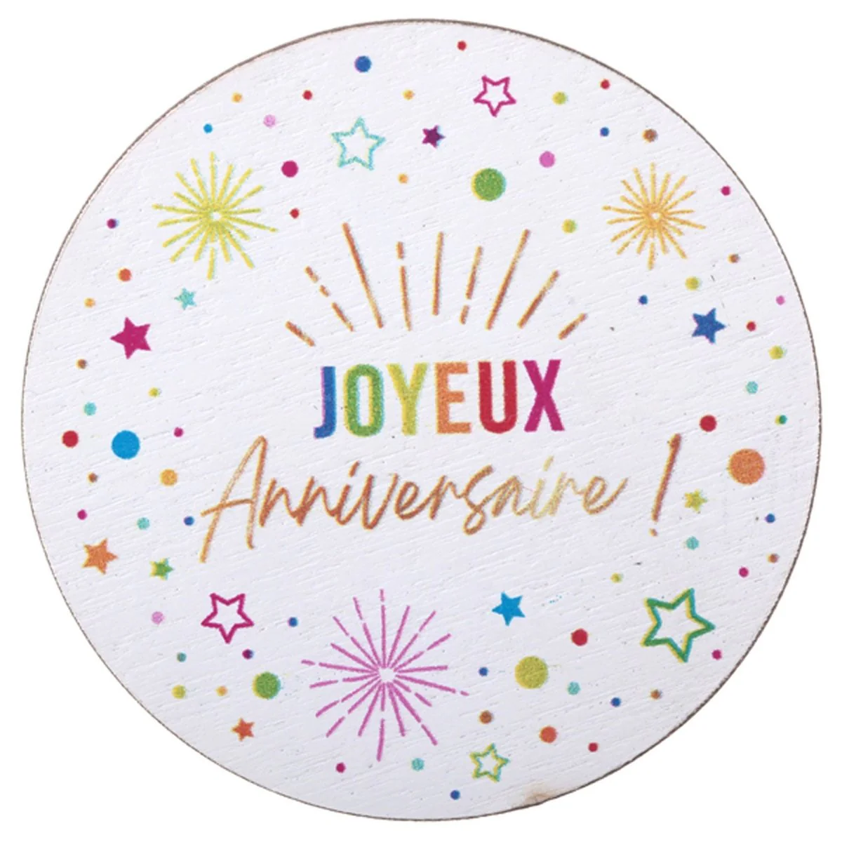 White "Joyeux Anniversaire" Table Scatter, 10 Count