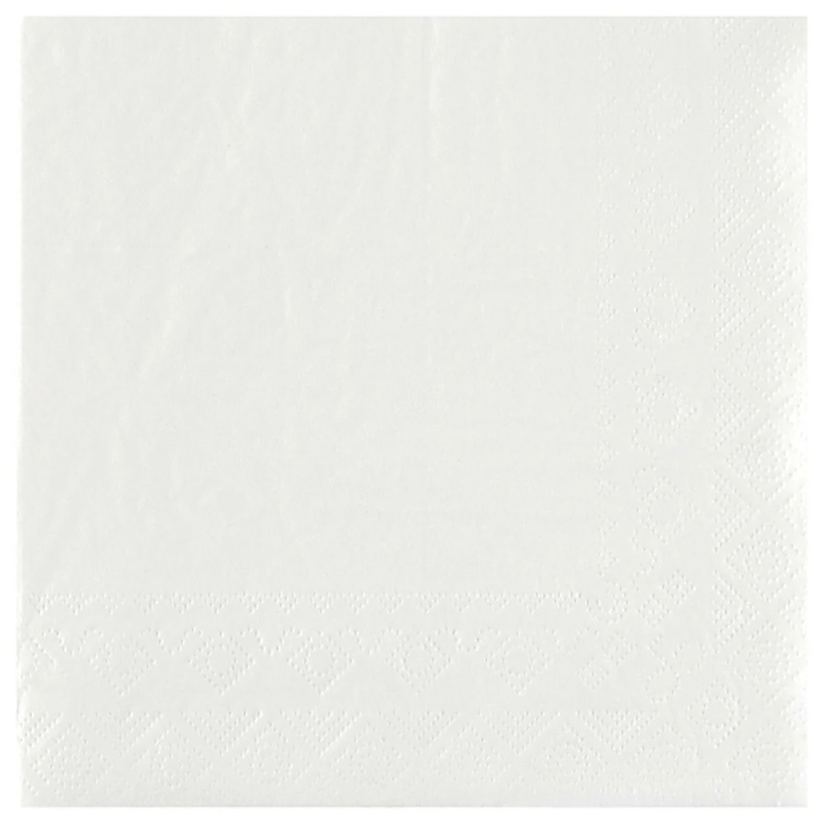 White Large Compostable Lunch Paper Party Napkins, 25 Count