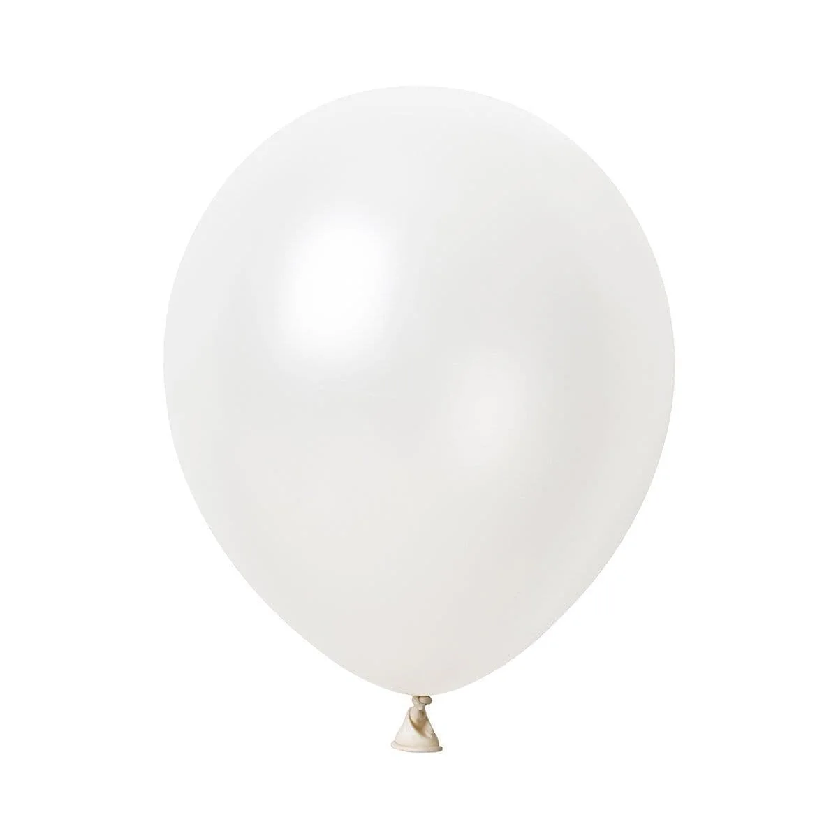 White Latex Balloon 12 Inches, Pearl Collection, 72 Count - Image 2