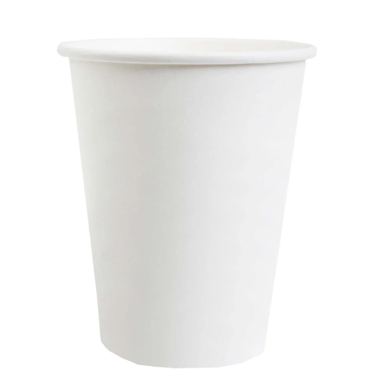 White Compostable Party Paper Cups, 9 Oz, 10 Count