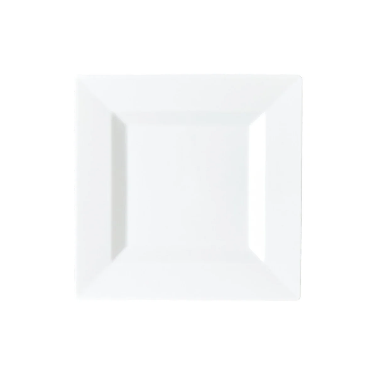White Square Plates, 6 Inches, 12 Count
