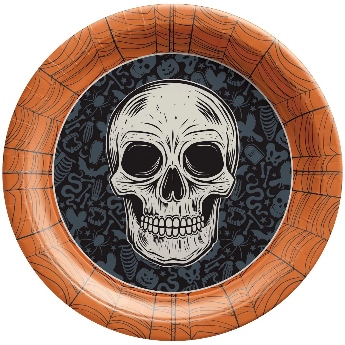 Wicked Haunting Large Round Lunch Paper Plates, 10 Inches, 20 Count