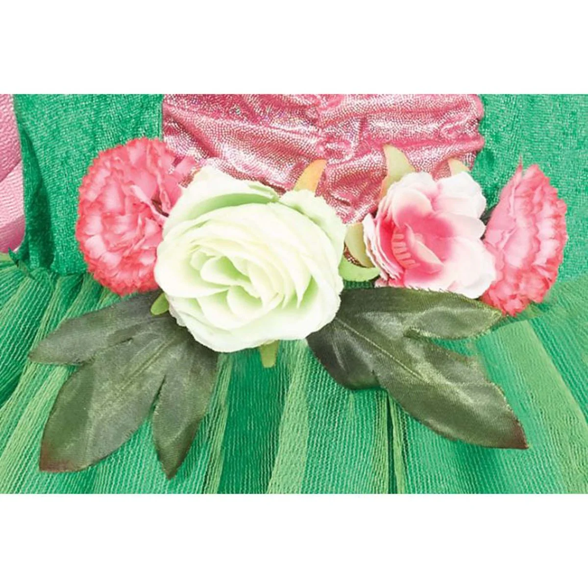 Woodland Fairy Costume for Toddlers, Green and Pink Dress - Image 3