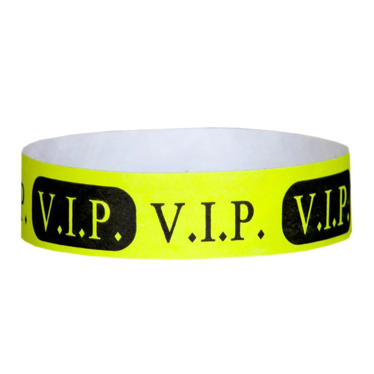 Wristband Supertek - Yellow Glow 3/4 in. 100/pkg