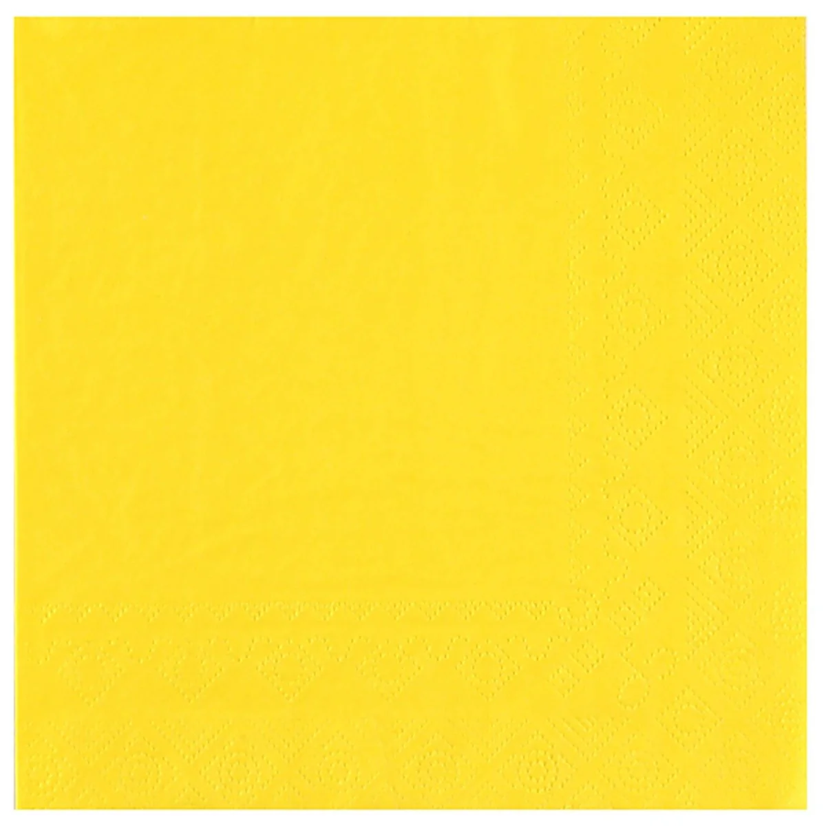 Yellow Large Compostable Lunch Paper Party Napkins, 25 Count