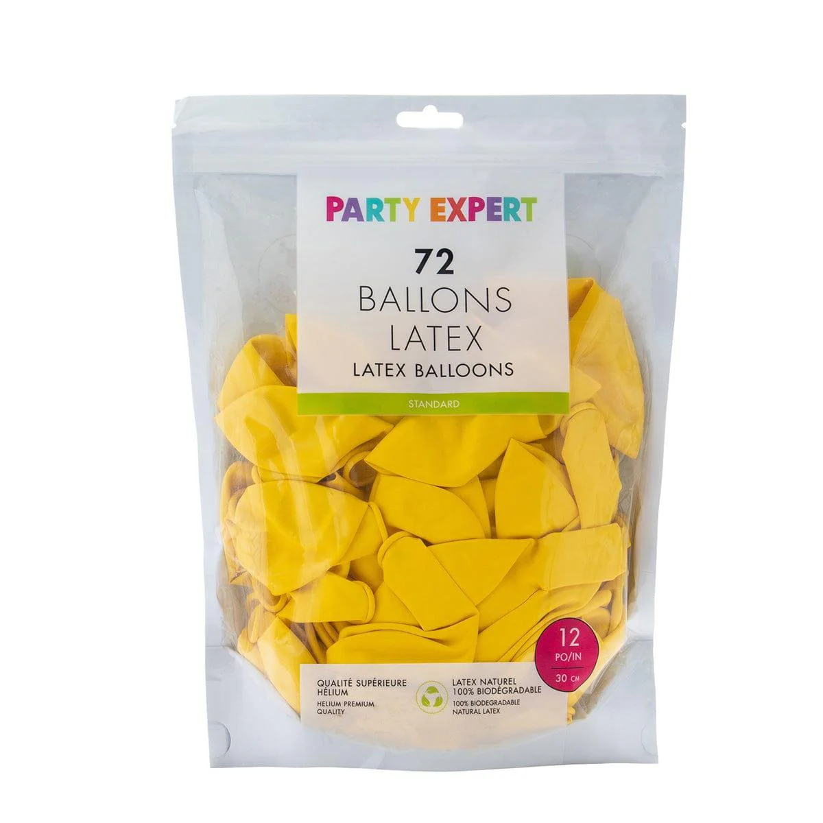 Yellow Latex Balloon 12 Inches, 72 Count - Image 3
