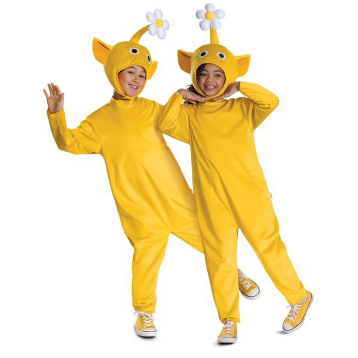 Yellow Pikmin Classic Costume for Kids, Nintendo, Jumpsuit and Headpiece