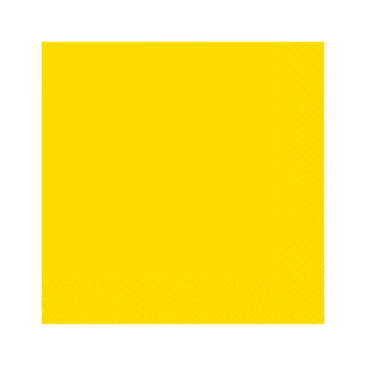 Yellow Small Beverage Napkins, 20 Count