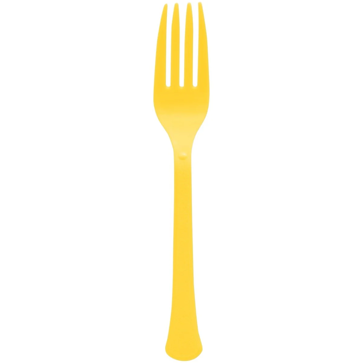 Yellow Sunshine Plastic Forks, 20 Count